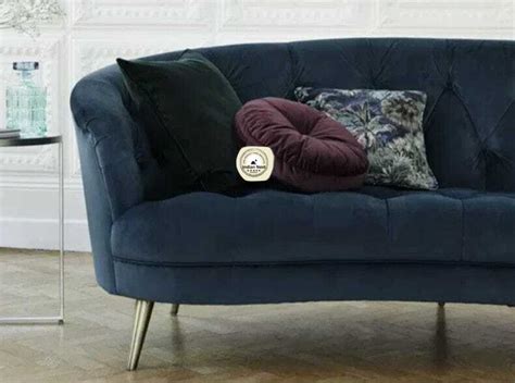 Curve Modern Sofa 3-Seater In Velvet – Indian Nest