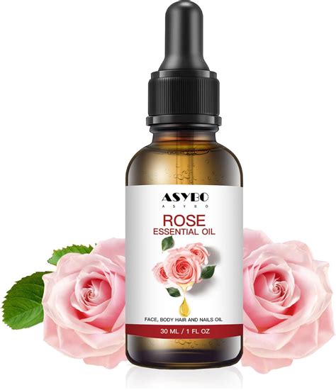 ASYBO Rose Facial Oil, Pure Rose Essential Oil for Face Body Hair ...