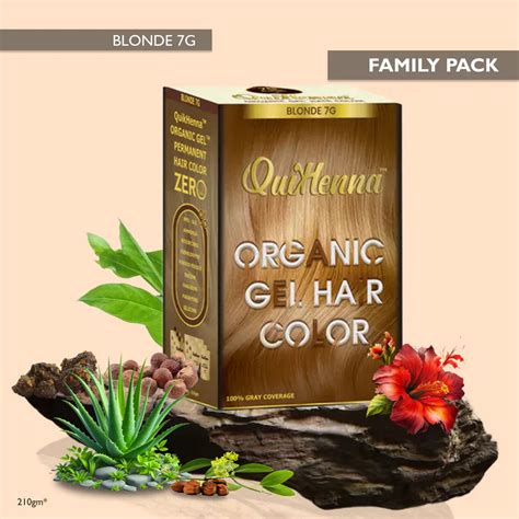QuikHenna Organic Gel Hair Color 210 Gm - 7G Blonde - BuyPureNaturals ...