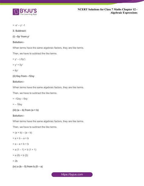 Class 7 Maths Chapter Math and Algebra 的图像结果