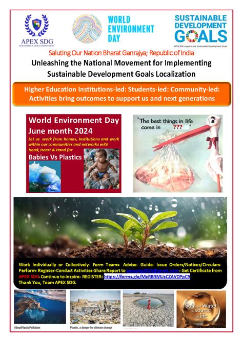 Brochure-APEX SDG-HEIs- World Environment DAY 2024 - Higher Education ...