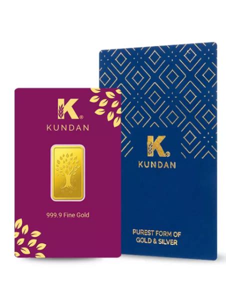 Buy Kundan Kalpataru Tree Gold Bar of 5 Grams Gold 24 Karat in 999.9