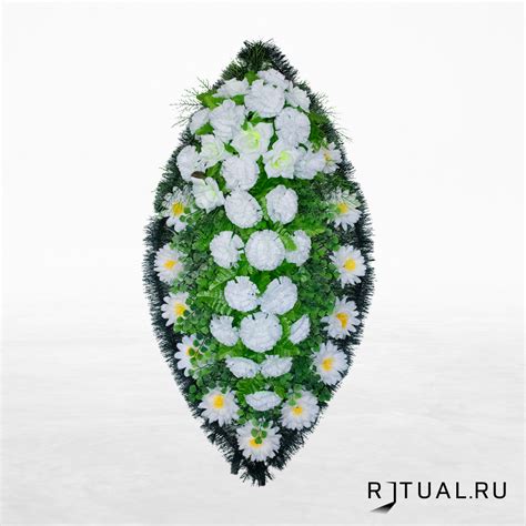 Венок 1,2 м "ЗАКАЗ" цена от 7 400 руб. - купить в Ritual.ru (000120.24.З)