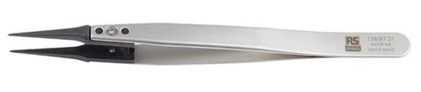 RS PRO | RS PRO 130 mm, Stainless Steel, ESD Tweezers | 136-9731 | RS