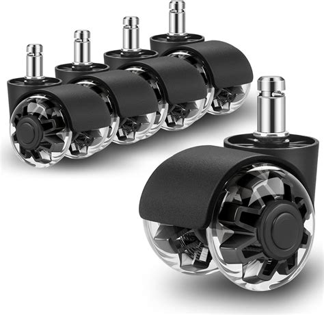 Amazon.com: Office Chair Wheels Replacement Set 10mm (3/8" x 7/8") Stem ...