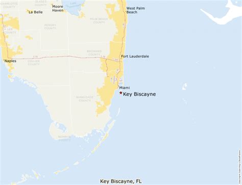 Image result for Key Biscayne Map