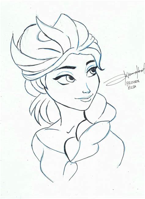 Image result for Simple Elsa Drawing