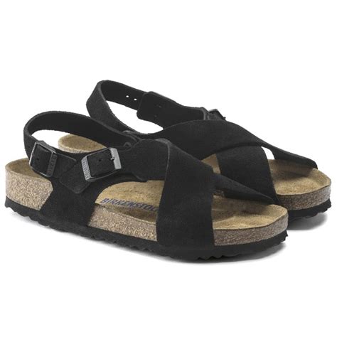 BIRKENSTOCK ビルケンシュトック "TULUM 2 VL" BLACK トゥルム 2 スエードレザー クロスバックル ソフトフット ...