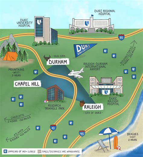 Duke University West Campus Map