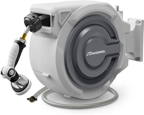 Amazon.com: TREEWELL Retractable Garden Hose Reel, 5/8 in x 65ft Heavy ...