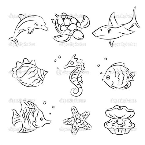 How To Draw Sea Animals Easy