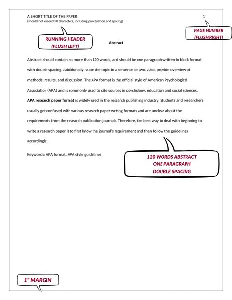 Image result for APA Style Research Paper Format