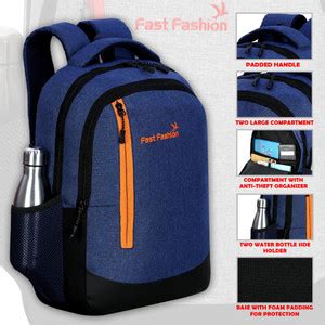 Fast Fashion 3RD_LB-03NB_13 33 L Laptop Backpack Navy Blue - Price in ...