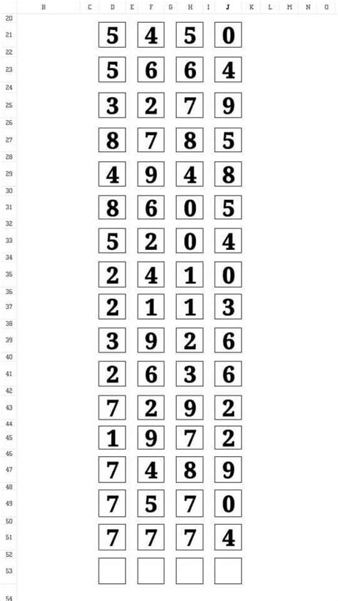 Image result for Mirror Numbers Chart