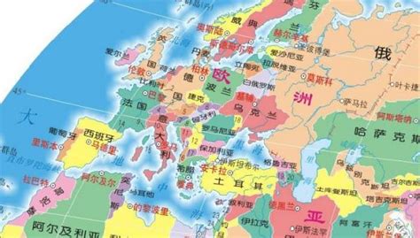 欧洲国家地图_欧洲地图高清中文版