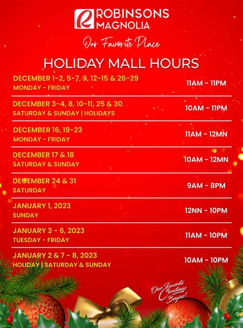Manila Shopper: Holiday Mall Hours, Supermarket Holiday Store Hours ...