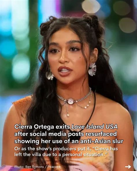 Very Asian ® | Cierra Ortega has been forced to exit ‘Love Island USA ...