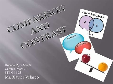 Image result for Comparison and Contrast Pattern Examples