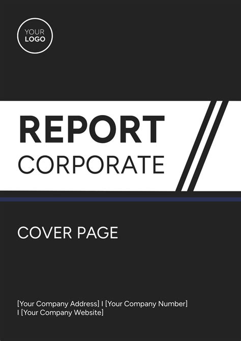 Business Report Cover Page Template 的图像结果