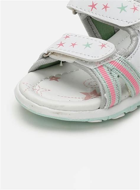 Buy Girls Star Printed Floaters with Velcro Straps Online at just Rs ...
