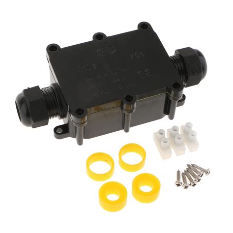 IP68 Plastic Electrical Junction Box Case Outdoor Terminal Block 2 Ter ...