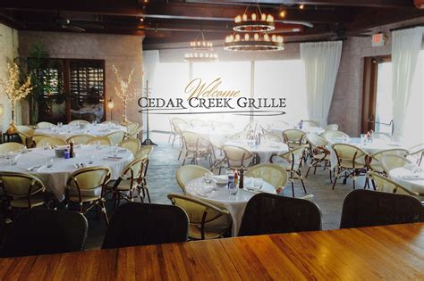Cedar Creek Grille | Eat Well, Laugh Often | Cedar creek, Cedar, Grilles