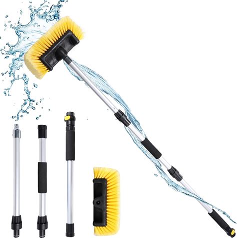 Amazon.com: 59" PBT 180°Rotatable Car Wash Brush with Long Handle New Process Not Easy to ...