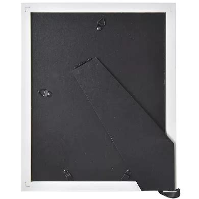 Belle Maison Distressed White Wood Beaded Table Top Frame