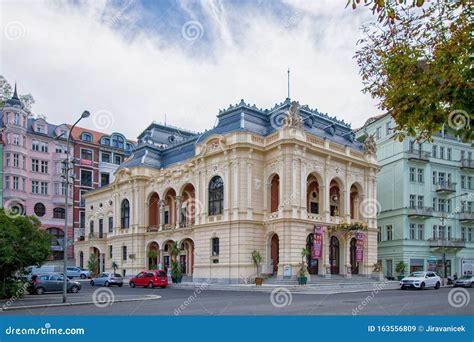 Theater in Karlovy Vary Karlsbad Editorial Stock Image - Image of ...