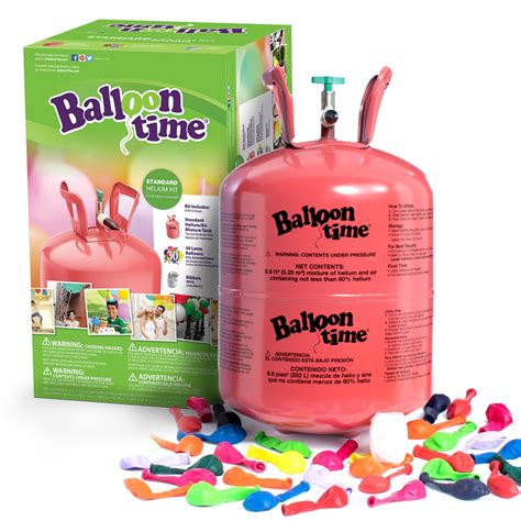 Balloon Time Helium Tank Kit with 30 Latex Balloons India | Ubuy