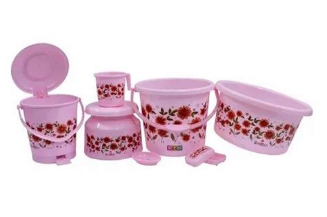 Bathroom Set - Plastic Bathroom Set SKU No (603) Manufacturer from Sonipat