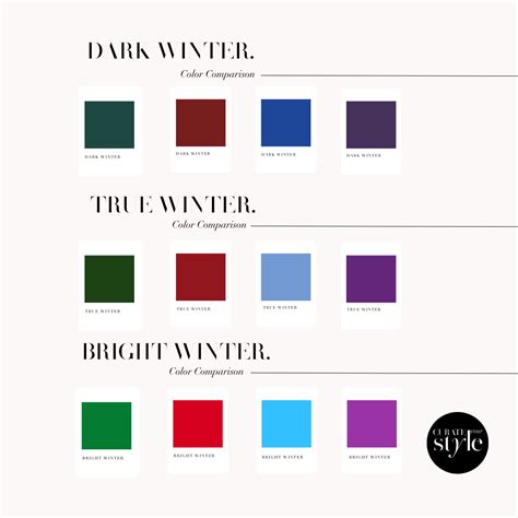 True Winter Color Palette