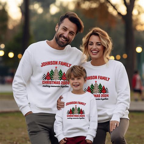 Custom Family Christmas Sweatshirt, Family Christmas Sweatshirts ...