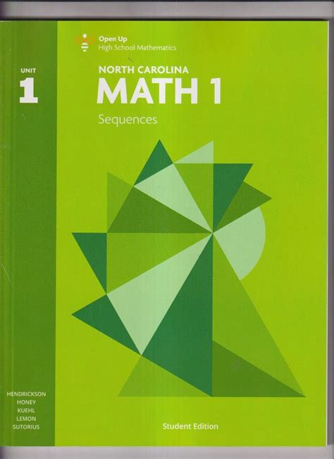OPEN-UP RESOURCES HIGH SCHOOL MATHEMATICS NORTH CAROLINA MATH UNIT 1 ...