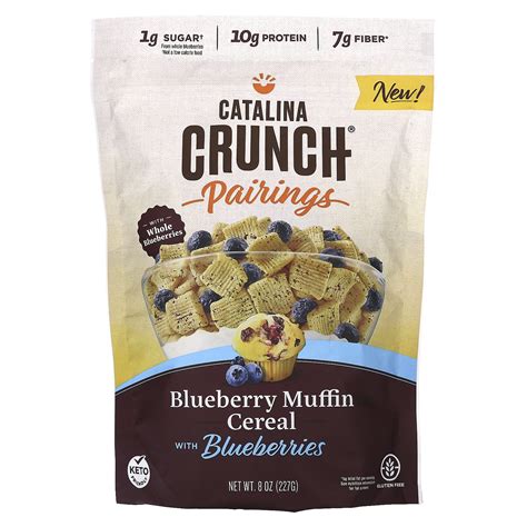 Catalina Crunch Blueberry Muffin Cereal, Keto Friendly, Gluten Free ...