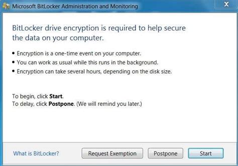 Image result for MBAM BitLocker Popup