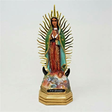 Virgen De Guadalupe, Statue 8" inch Regular** Our Lady Of Guadalupe ...