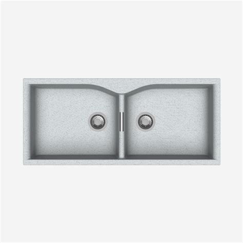 Carysil Granite Quartz Kitchen Sink - Double Bowl Largo 4520 45" x 20 ...