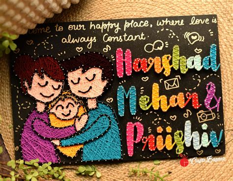 Our Wedding Day-Indian Wedding Couple illustration StringArt – Craftsbazaar