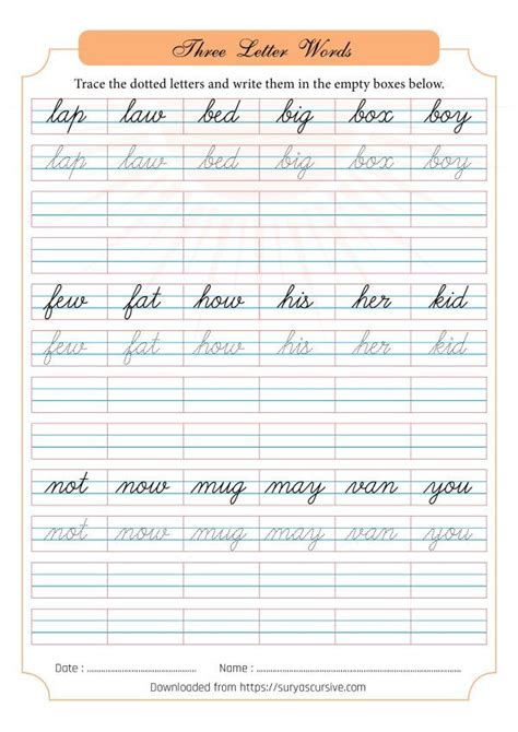 Cursive Writing 2 Letter Words 的图像结果