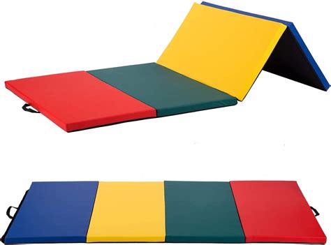 4x8x2 Gymnastics Mats for Gymnastics 4 Pannel Foldding Lightweight Gym ...