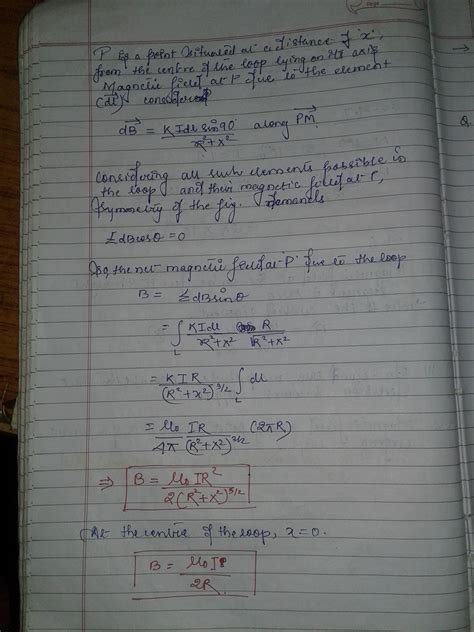 Find the expression for electric field intensity at a point on the axis ...