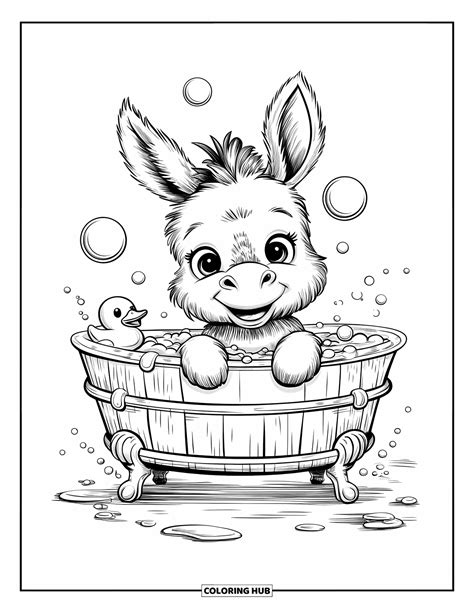 115+ Donkey Coloring Pages for Kids & Adults (Free Printable PDFs)