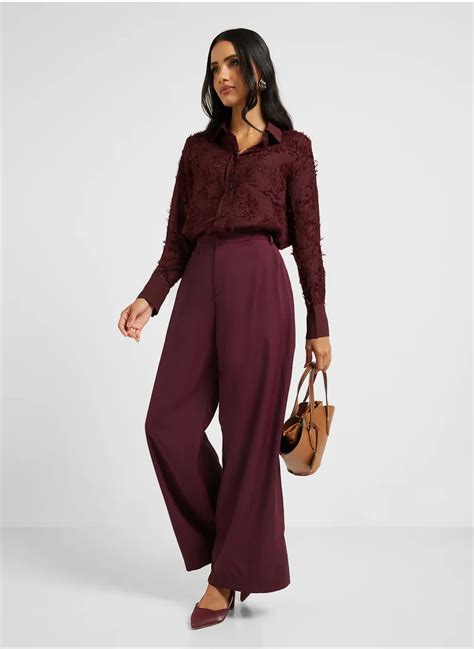 ELLA High Waisted Tailored Pants for Women | Best Price UAE