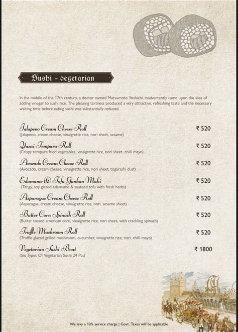 Menu at The Colonial Palate, Mumbai