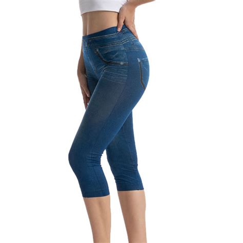 YI YI Jean Capri Pants for Women High Waisted Ripped Skinny Jeans ...
