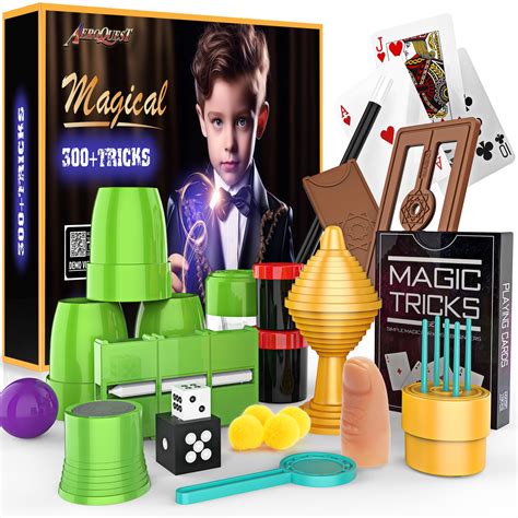 AEROQUEST Magic Kit for Kids, 300+ Magic Tricks Perfect Toy for Boys ...