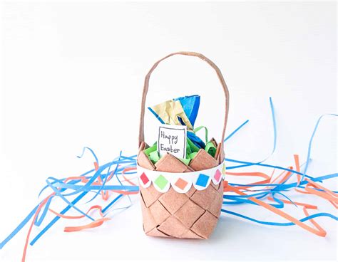 Paper Weaving Basket | Easter Crafts For Kids - Must Have Mom