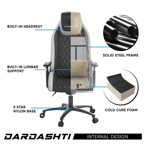 Buy LANTRO JS Dardashti Gaming Chair Arctic White Online at Lowest ...