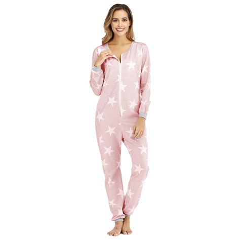 Women s Onesie Pajama Pajamas Bandage One Piece Long Sleep Romper ...